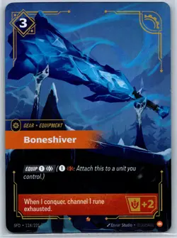 Boneshiver Foil Epic Spiritforged 118/221 NM Riftbound Card - Image 1