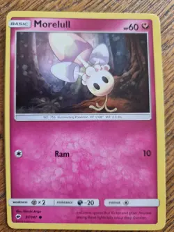 Pink Fairy Type Morelull Pokemon Card Discontinued - Image 1