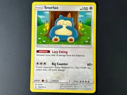 Snorlax Unbroken Bonds 158/214 Holo Rare Pokemon TCG Card Near Mint Condition - Image 1