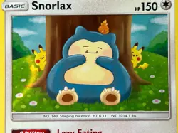 Snorlax Unbroken Bonds 158/214 Holo Rare Pokemon TCG Card Near Mint Condition - Image 3