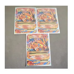 Pokemon TCG Charizard M Charizard EX Fire Cards Lot English - 3 Standard Cards - Image 1
