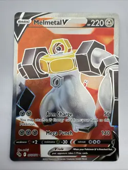 Pokemon TCG Melmetal v Altimeter Art Holo Ultra Rare Card Pokemon Go 075/078 - Image 1