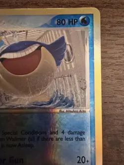 Pokemon TCG Wailmer EX Ruby and Sapphire Card 48/109 Reverse Holo Lightly Played - Image 3