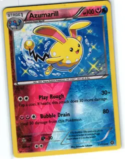 Azumarill 77/114 Reverse Holo XY Steam Siege 2016 Pokemon TCG Card LP - Image 1