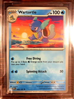 Wartortle Uncommon #008|BGS MINT 9-STRONG|2023 Scarlet & Violet 151|Pokemon TCG - Image 2