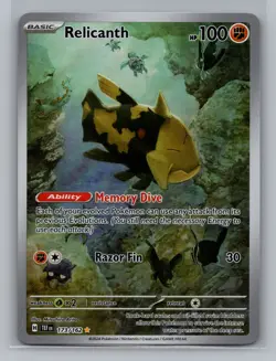 Pokemon Temporal Forces Relicanth Illustration Rare - NM #173/162 8915 - Image 1