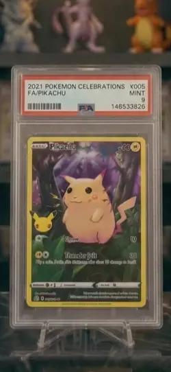 2021 Pokemon Celebrations 25th Anniversary PSA 9 LOT Birthday Pikachu Surfing V - Image 3