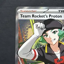 Pokemon TCG Team Rocket's Proton 227/182 Trainer Full Art Destined Rivals - Image 2