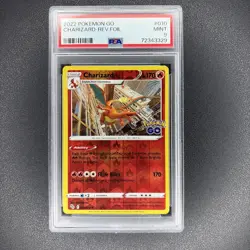2022 POKEMON GO #10 CHARIZARD REVERSE HOLO PSA 9 Mint - Image 1