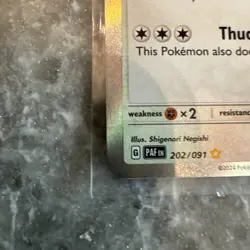 Snorlax #202/091 Pokemon TCG SV: Paldean Fates Shiny Holo NM - Image 5