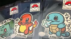 Charmander Bulbasaur Squirtle 151 B Side Pokemon Center Exclusive Sticker Grade - Image 2