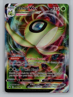 Pokemon Sword & Shield Chilling Reign Celebi VMAX Full Art - NM #8/198 8918 - Image 1