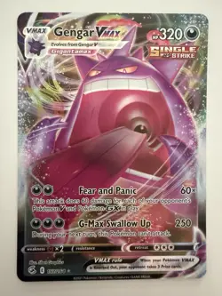 Pokemon Gengar VMAX Fusion Strike Ultra Rare 157/264 - Image 1