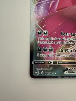 Pokemon Gengar VMAX Fusion Strike Ultra Rare 157/264 - Image 3