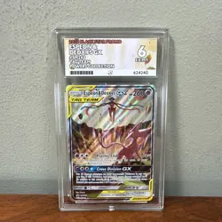 Espeon & Deoxys GX SM240 Tag Team Black Star Promo Sun & Moon Pokemon TCG ACE 6 - Image 1