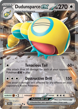 DUDUNSPARCE EX 121/159 DOUBLE RARE JOURNEY TOGETHER POKEMON NM - Image 3