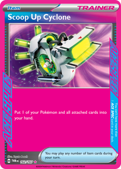 SCOOP UP CYCLONE 162/167 ACE SPEC RARE TWILIGHT MASQUERADE POKEMON NM - Image 3