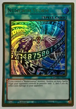 Numeron Storm MGED-EN051 (NM) Gold Rare 1st Edition Yu-Gi-Oh! TCG - Image 1