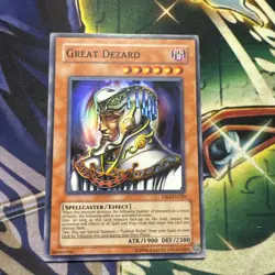 Yugioh! Great Dezard DB2-EN220 Super Rare NM - Image 1