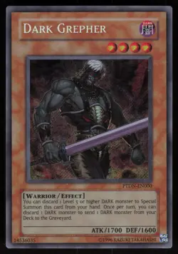 Dark Grepher PTDN-EN000 Secret Rare EURO YU-GI-OH - Image 1