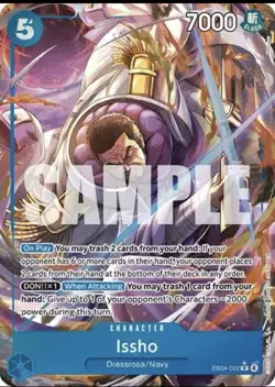 Issho (EB04-022) [Alt Rare Foil] (NM) - One Piece - The Azure Sea’s Seven (ENG) - Image 1