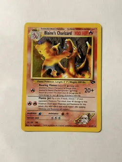 Pokemon Blaine's Charizard 2/132 Gym Challenge Holo Card Rare - Image 1