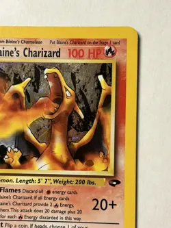 Pokemon Blaine's Charizard 2/132 Gym Challenge Holo Card Rare - Image 4
