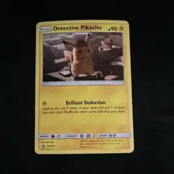 Pokemon Detective Pikachu Promo Holo SM194 Basic 90 HP TCG Card - Image 1