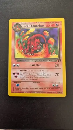 Dark Charmeleon 32/82 W Stamp Kraft Promo Team Rocket Set Pokemon Card - Image 2