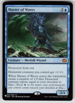 Master of Waves Mythic The List Reprints 001/063 MTG Near Mint 2020 - Image 1