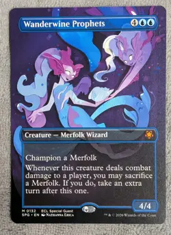 MTG Wanderwine Prophets Borderless 132 Foil Special Guests SPG - Image 1