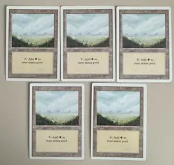 9x Plains - MTG - REVISED (3rd) - ENGLISCH - ©1994 Mint - Image 1