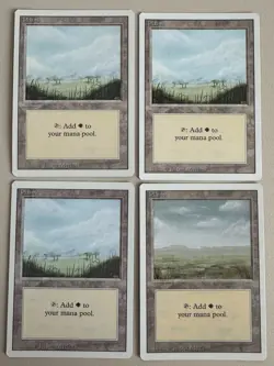 9x Plains - MTG - REVISED (3rd) - ENGLISCH - ©1994 Mint - Image 2