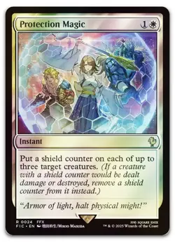 Protection Magic (Surge Foil) #24 (NM) Final Fantasy FIC Magic MTG - Image 1