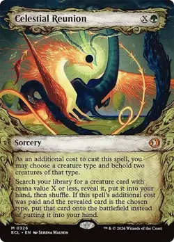 Celestial Reunion Showcase Lorwyn Eclipsed NM MTG - Image 1