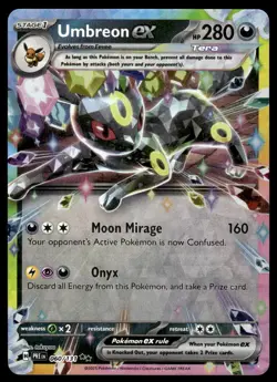 Pokemon TCG Prismatic Evolutions #060/131 Umbreon ex Holo NM - Image 1