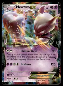 Pokemon TCG XY - BREAKthrough #61/162 Mewtwo EX (61) Holo DMG - Image 1