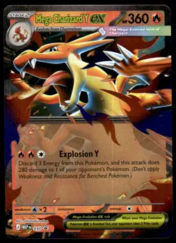 Pokemon TCG SV Promos #030 Mega Charizard Y NM - Image 1