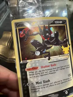 🐸 Pokemon Celebrations Greninja Gold Star SWSH144 Black Star Promo - Sealed B - Image 2