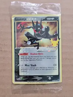 SEALED- *CRIMP ERROR* - Pokemon Greninja Gold Star SWSH144 - Black Star Promo - Image 1