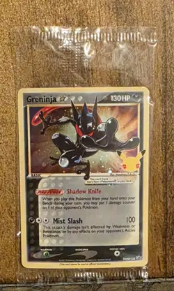 Pokemon TCG Greninja Gold Star SWSH144 - Celebrations Black Star Promo - Sealed - Image 1
