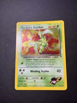 Pokemon TCG Rocket's Scyther 13/132 Gym Heroes LP/MP - Image 3