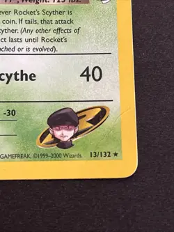 Pokemon TCG Rocket's Scyther 13/132 Gym Heroes LP/MP - Image 4