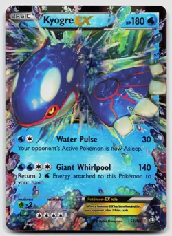 Kyogre EX 54/160 Primal Clash Holo Pokemon vLP - Image 1