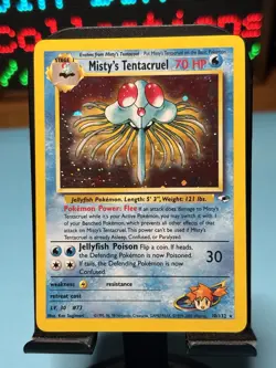Pokemon Misty's Tentacruel Gym Heroes Holo Rare Unlimited 010/132- LP - Image 1