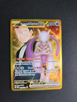 Pokemon Mewtwo EX Team Rockets 240/182 Gold Rare 2025 TCG Destined Rivals - Image 1
