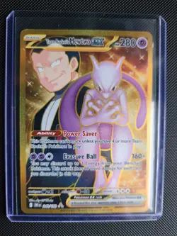Pokemon Mewtwo EX Team Rockets 240/182 Gold Rare 2025 TCG Destined Rivals - Image 3