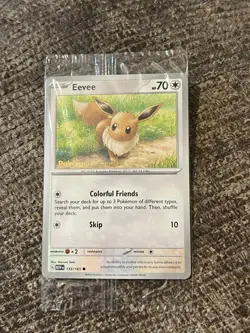 SEALED Eevee 133/165 POKEMON TOGETHER STAMP Poke Post 151 Promo - Image 1