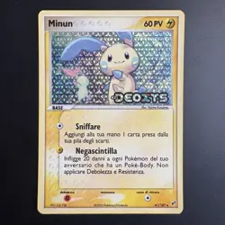 Carta Pokemon Minun DX 41 EX Deoxys Reverse Holo Stamped ITA Excellent Vintage - Image 1