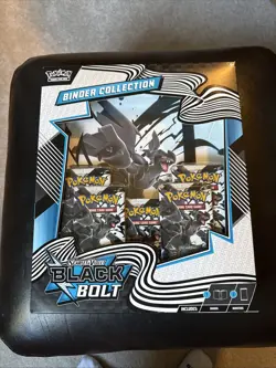 Pokemon Black Bolt Binder Collection New Factory Sealed - Image 1